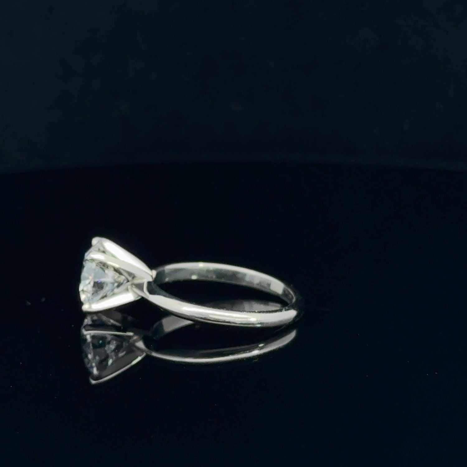 Platinum 2.66 cttw Round Solitaire Engagement Ring With 2.66 Ct Lab Grown Diamond