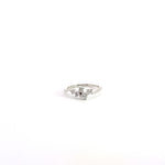 14K White Gold Round Brilliant Cut 0.38 cttw Lab Grown Fancy Ring