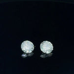 14K White Gold Lab Grown Diamond Stud Earrings 1.14CTTW E VS1