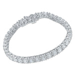 Platinum Round Lab Grown Diamond Tennis Bracelet 12.0 CTW Vs1-Vs2