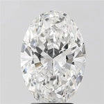 3.50ct Oval Lab Grown Diamond (Colour F, Clarity VVS2, IGI Certified)
