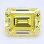 1.68 CT Fancy Vivid Yellow Emerald Cut Lab Grown Diamond – VVS2 Clarity