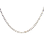 14K White Gold Lab Grown 24.48 cttw Diamond Tennis Necklace