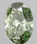 2.01 CT Fancy Vivid Green Oval Cut Lab Grown Loose Diamond – IGI Certified