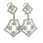 Pendientes de oro blanco de 18 quilates con diamantes