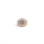 18K Two Tone Rolex Style Diamond Ring