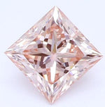 Fancy Intense Orangy Pink Princes Cut Lab Grown Diamond