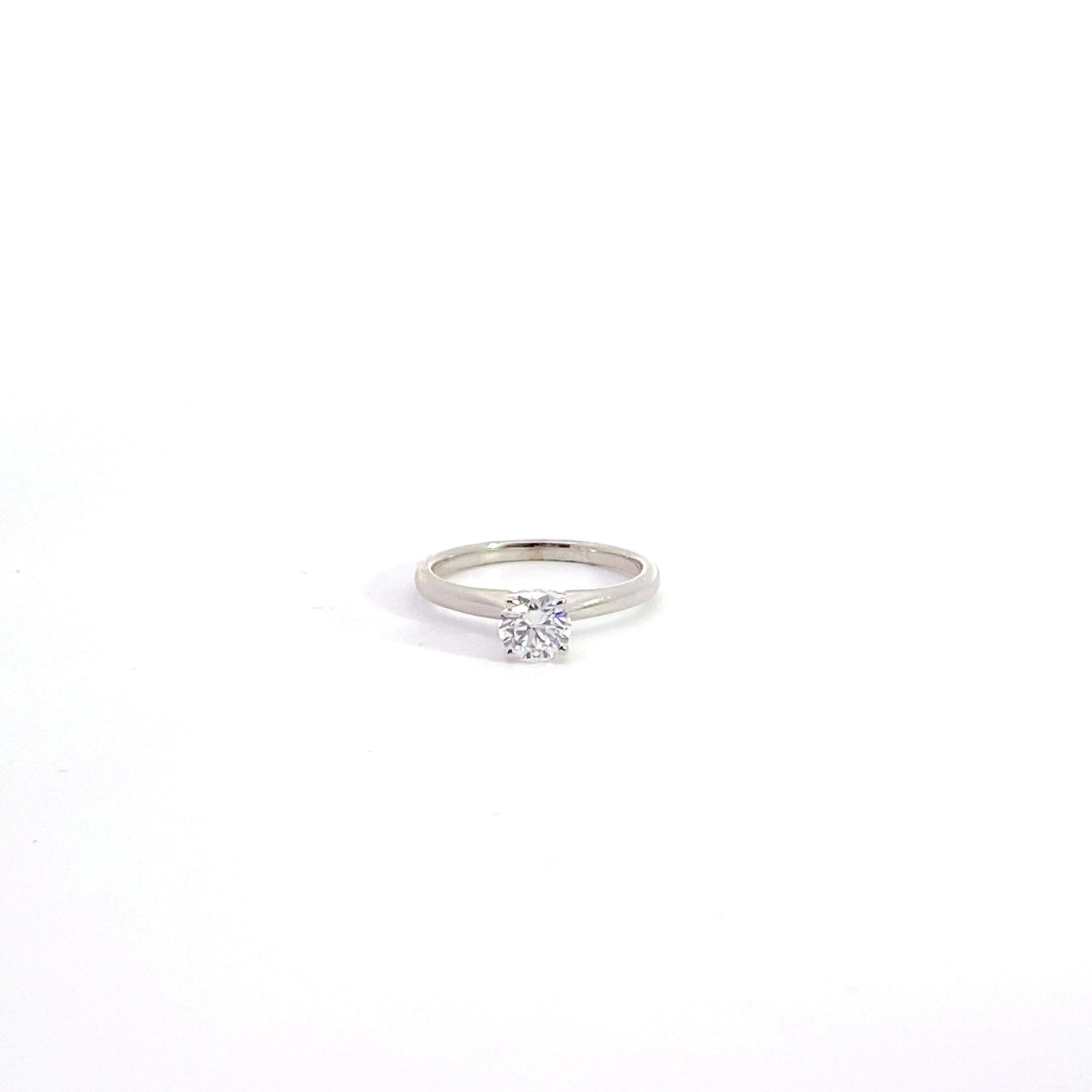 14K White Gold 0.75 cttw Round Brilliant Cut Lab Grown Diamond Solitaire Engagement Ring