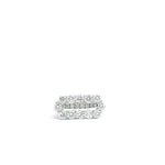 14K White Gold Fancy Lab Grown 2.21 cttw Diamond Ring