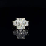 14K Yellow Gold 3-Stone 6.58 cttw Radiant Cut Lab Grown Diamond Engagement Ring