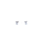 14K White Gold 0.50 ctw Round Brilliant Cut Lab Grown Diamond Stud Earrings