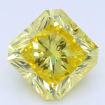 Diamante cultivado en laboratorio de 2,31 quilates, corte radiante, amarillo intenso y elegante, claridad VS1
