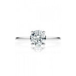 14K White Gold Solitaire 0.75 – 1.25 ct Round Cut Engagement Ring Semi Mounting
