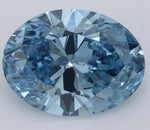 3.06 CT Fancy Vivid Blue Oval Cut Lab Grown Loose Diamond – IGI Certified