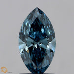 Par de zafiros azules cultivados en laboratorio de 0,94 quilates (peso neto) – Talla marquesa