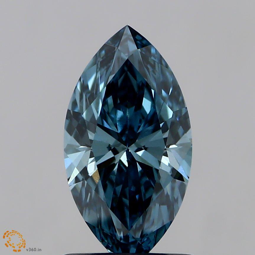 Par de zafiros azules cultivados en laboratorio de 0,94 quilates (peso neto) – Talla marquesa