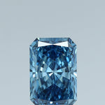 1.02 CT Fancy Deep Greenish Blue Radiant Cut Lab Grown Loose Diamond – IGI Certified