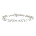 14K White Gold Lab Grown Diamond Rolling Bracelet 16.30cttw