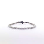 14K White Gold 5.00 cttw Round Brilliant Cut Lab Grown Diamond Tennis Bracelet