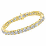 14K yellow Gold Tennis Bracelet 15.00 CTW