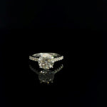 14K White Gold 3.38 cttw Round Brilliant Cut Lab Grown Diamond Engagement Ring