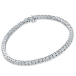 Platinum Round Lab Grown Diamond Tennis Bracelet 3.0 CTW Vs1-Vs2