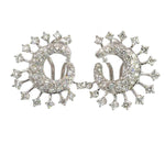 Pendientes de oro blanco de 18 quilates con diamantes