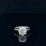 Platinum 2.51 Ct Round Brilliant Cut Lab Grown Diamond Engagement Ring