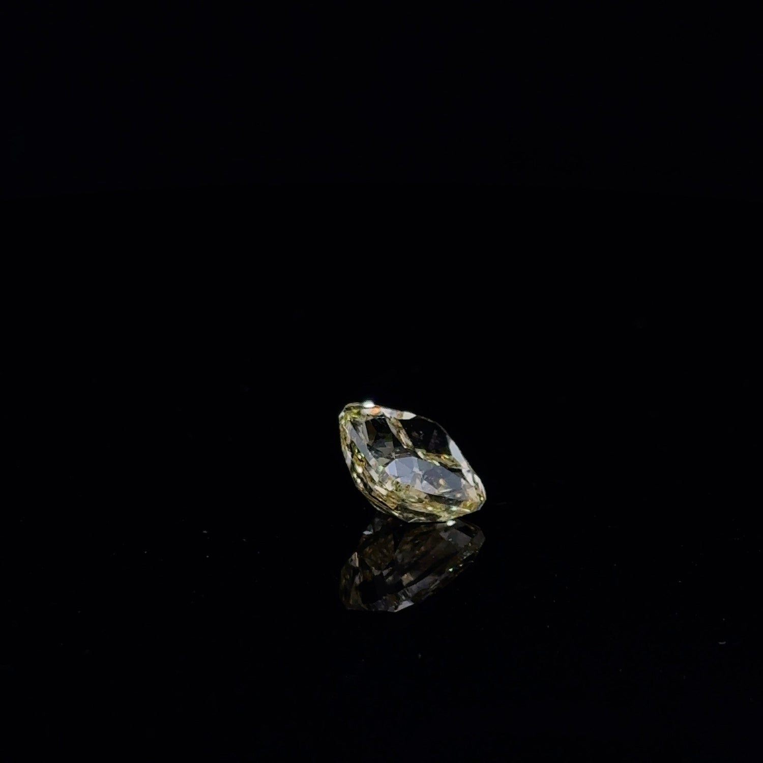 4.09ct Elongated Cushion Fancy Intense Yellow Lab Grown Diamond VS2