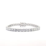 14K White Gold 12.83 cttw Round Brilliant Cut Lab Grown Diamond Tennis Bracelet