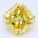 1.62 CT Fancy Vivid Orangy Yellow Radiant Cut Lab Grown Diamond – VS1 Clarity