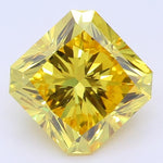1.35 CT Fancy Vivid Orangy Yellow Radiant Cut Lab Grown Diamond – I1 Clarity