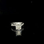 14K White Gold Cushion Cut Lab Grown Diamond Engagement Ring 3.32Cttw