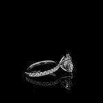 14K White Gold 5.01ct Round Brilliant Cut Lab Grown Diamond Engagement Ring E VS1 IGI Certified