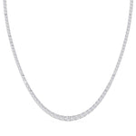14K white Gold Tennis Necklace 15.00 CTW