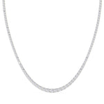 14K yellow Gold Tennis Necklace 15.00 CTW