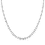 14K yellow Gold Tennis Necklace 25.00 CTW