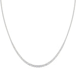 14K yellow Gold Tennis Necklace 5.00 CTW