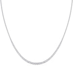 Platinum Tennis Necklace 5.00 CTW