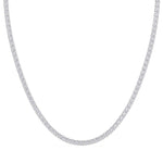 14K white Gold Tennis Necklace 20.00 CTW