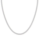 14K yellow Gold Tennis Necklace 25.00 CTW