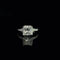 14K white gold halo engagement ring with a 3.00 carat princess cut lab grown diamond