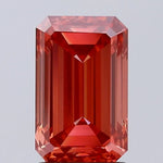 2.13ct Emerald Lab Grown Diamond (Colour Fancy Vivid Red, Clarity VS1, IGI Certified)