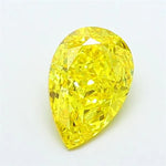 2.27ct Pear Lab Grown Diamond (Colour Fancy Vivid Yellow, Clarity VS1, IGI Certified)