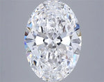 2.97ct Oval Lab Grown Diamond (Colour D, Clarity VVS2, IGI Certified)