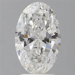 3.10ct Oval Lab Grown Diamond (Colour E, Clarity VVS2, IGI Certified)