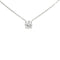 14K White Gold 1.59 cttw Round Brilliant Cut Lab Grown Diamond Solitaire Pendant