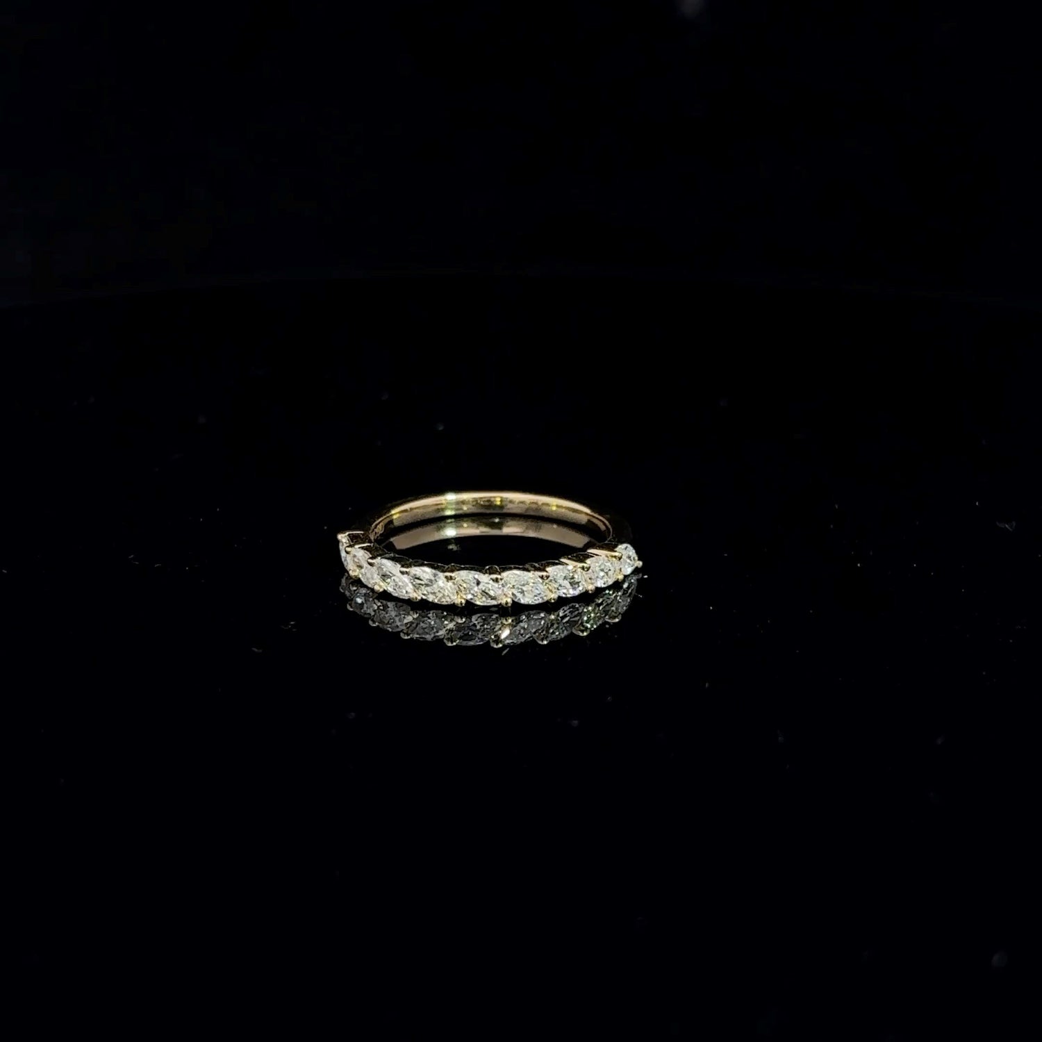 14K Yellow Gold Marquise Ring 0.52Cttw Diamond E Vs1