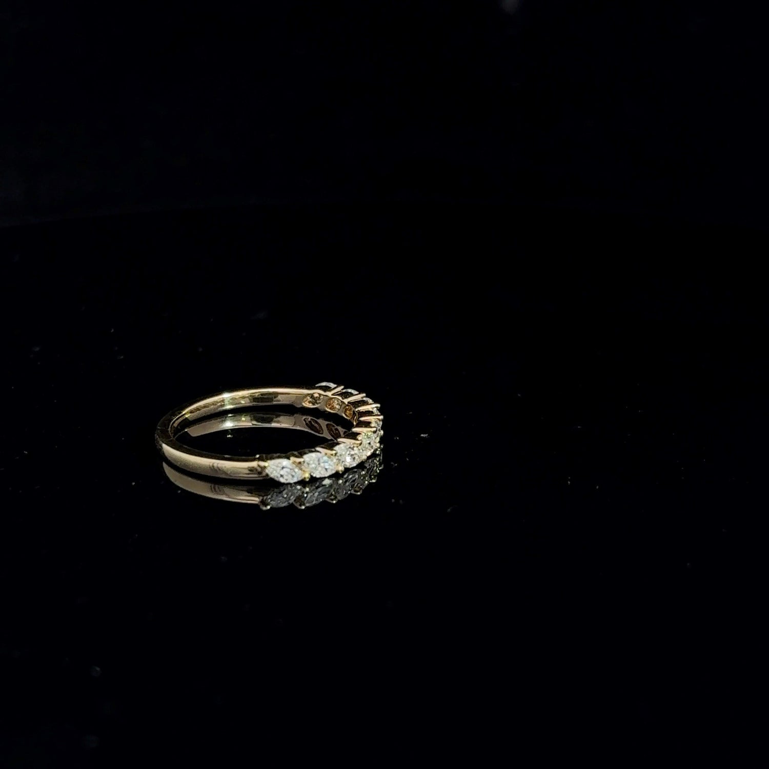 14K Yellow Gold Marquise Ring 0.52Cttw Diamond E Vs1