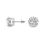 Platinum Solitaire Earring 0.50 CTW